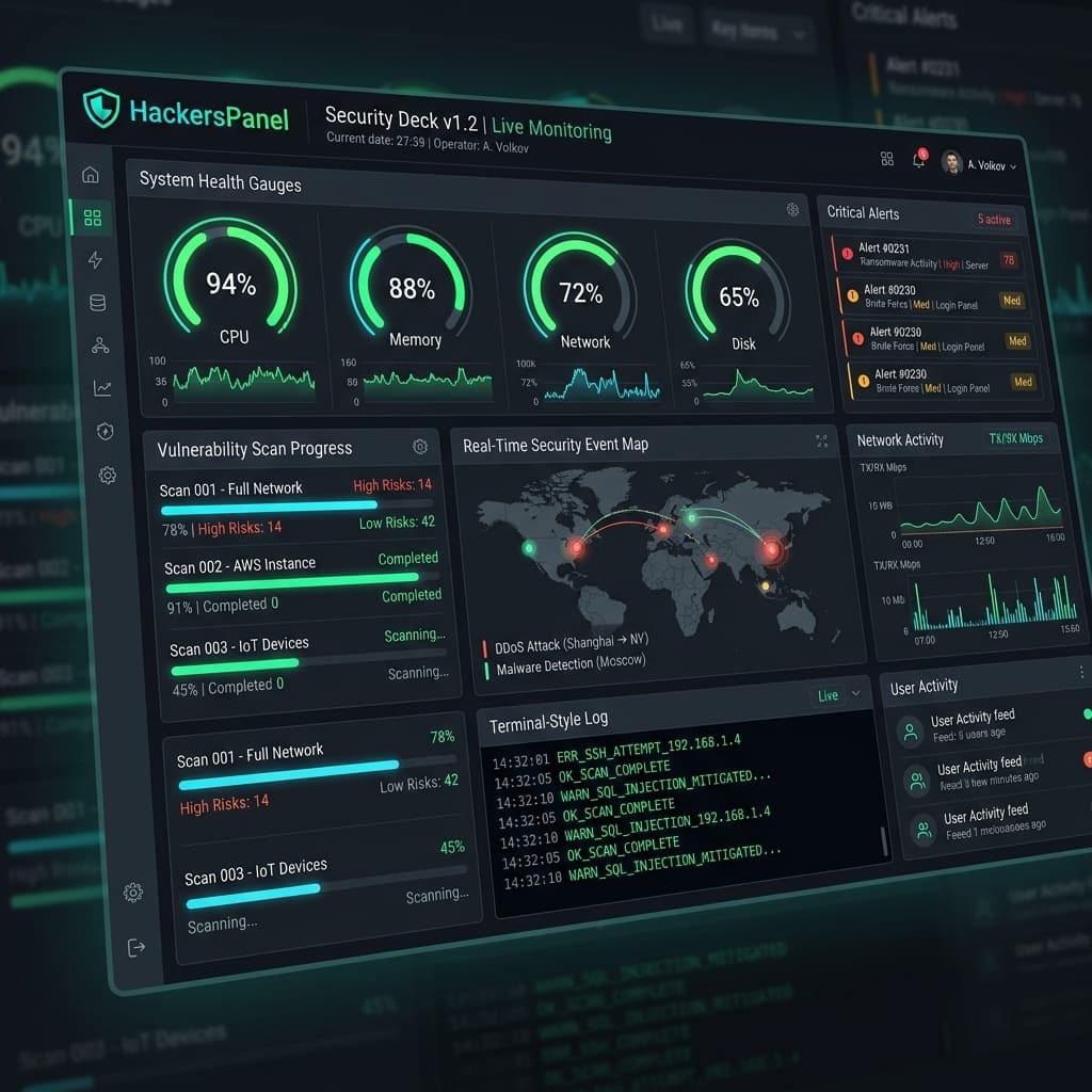 HackersPanel: Security Deck